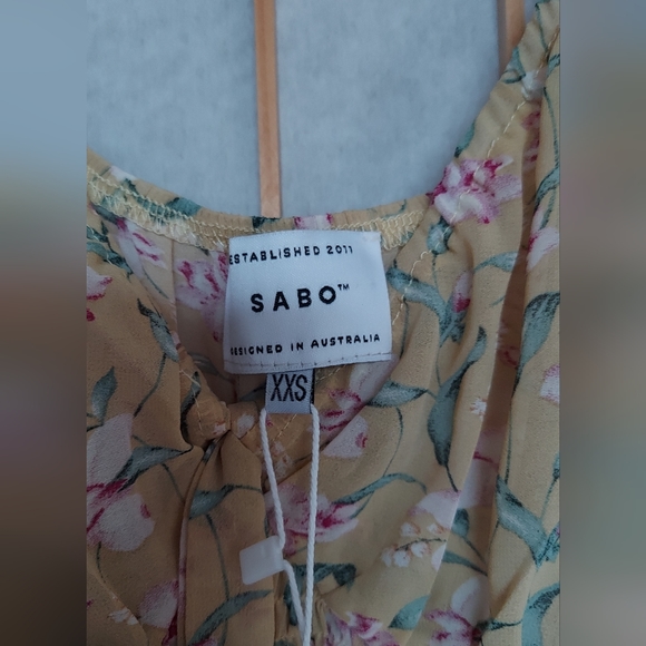 ❌️SOLD Sabo Skirt mini floral dress - Picture 4 of 6